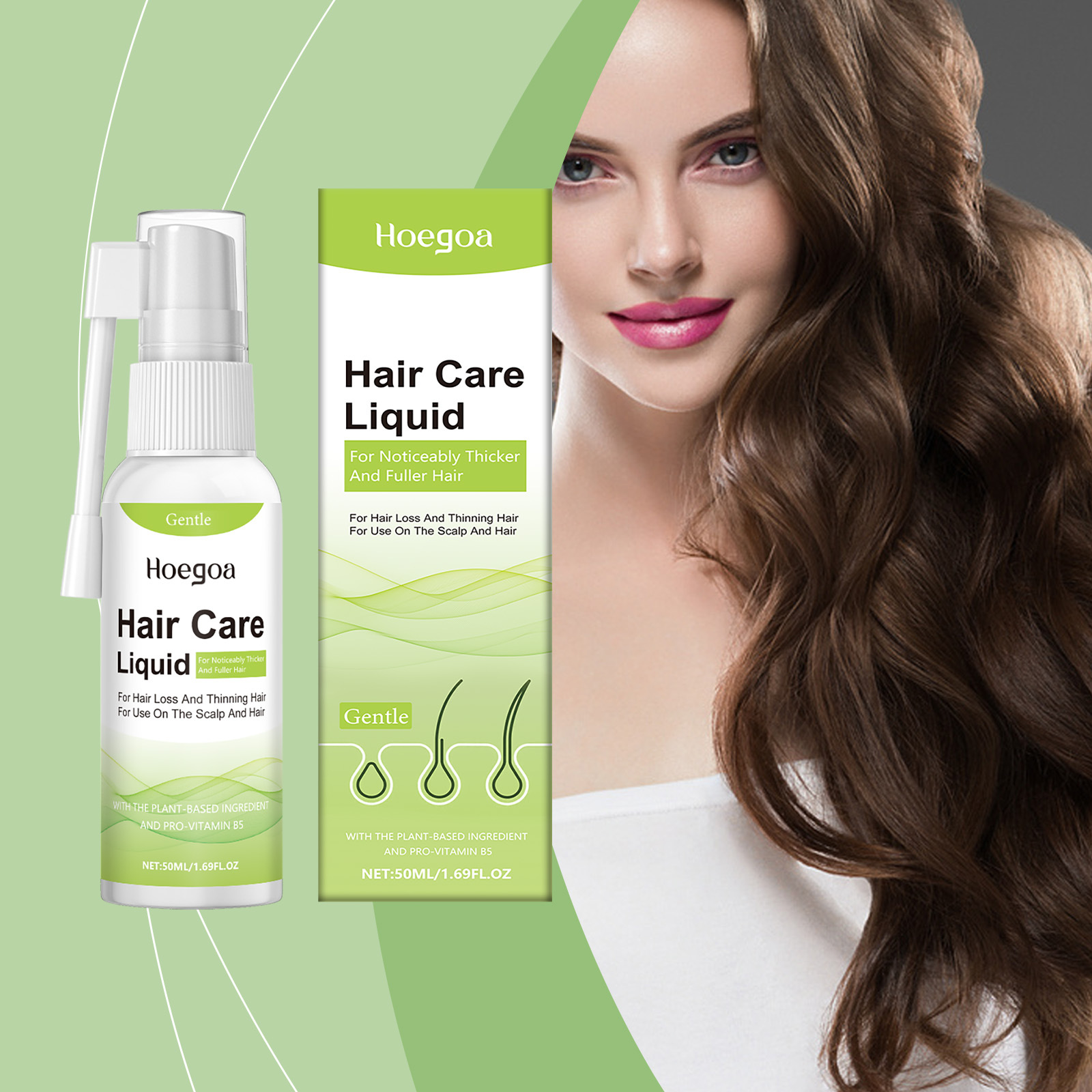 Hair Care For Curly Dry Hair - Spray na porost włosów, zapobiegający wypadaniu