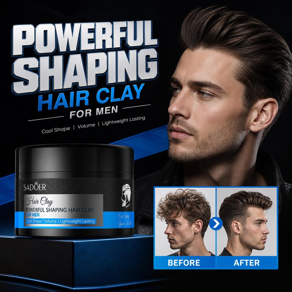 Hair Care For Men - Matowa glinka do stylizacji włosów, mocne