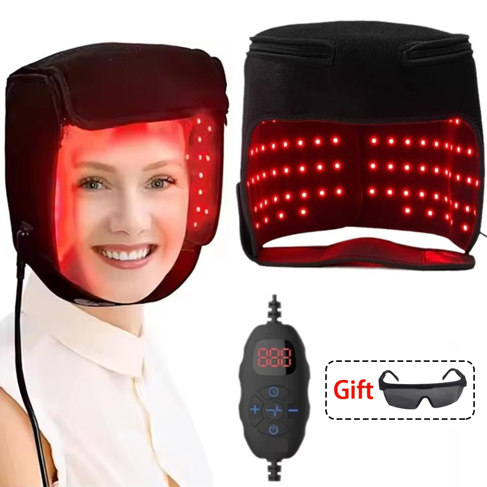 Hair Care Frizzy Hair - Czapka LED do terapii czerwonym światłem