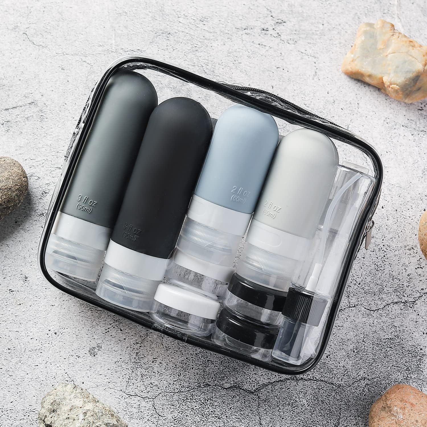 Dry Shampoo Travel - 16 szt. Pojemniki podróżne Szczelne silikonowe