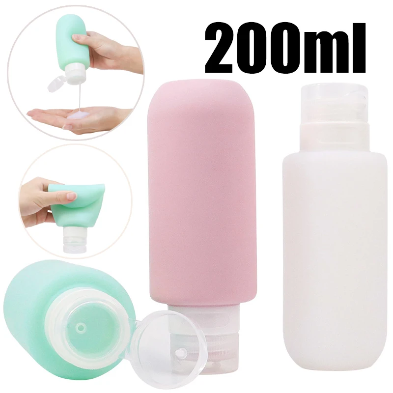Dry Shampoo Travel - 200ml Butelka silikonowa Butelka wielokrotnego napełniania
