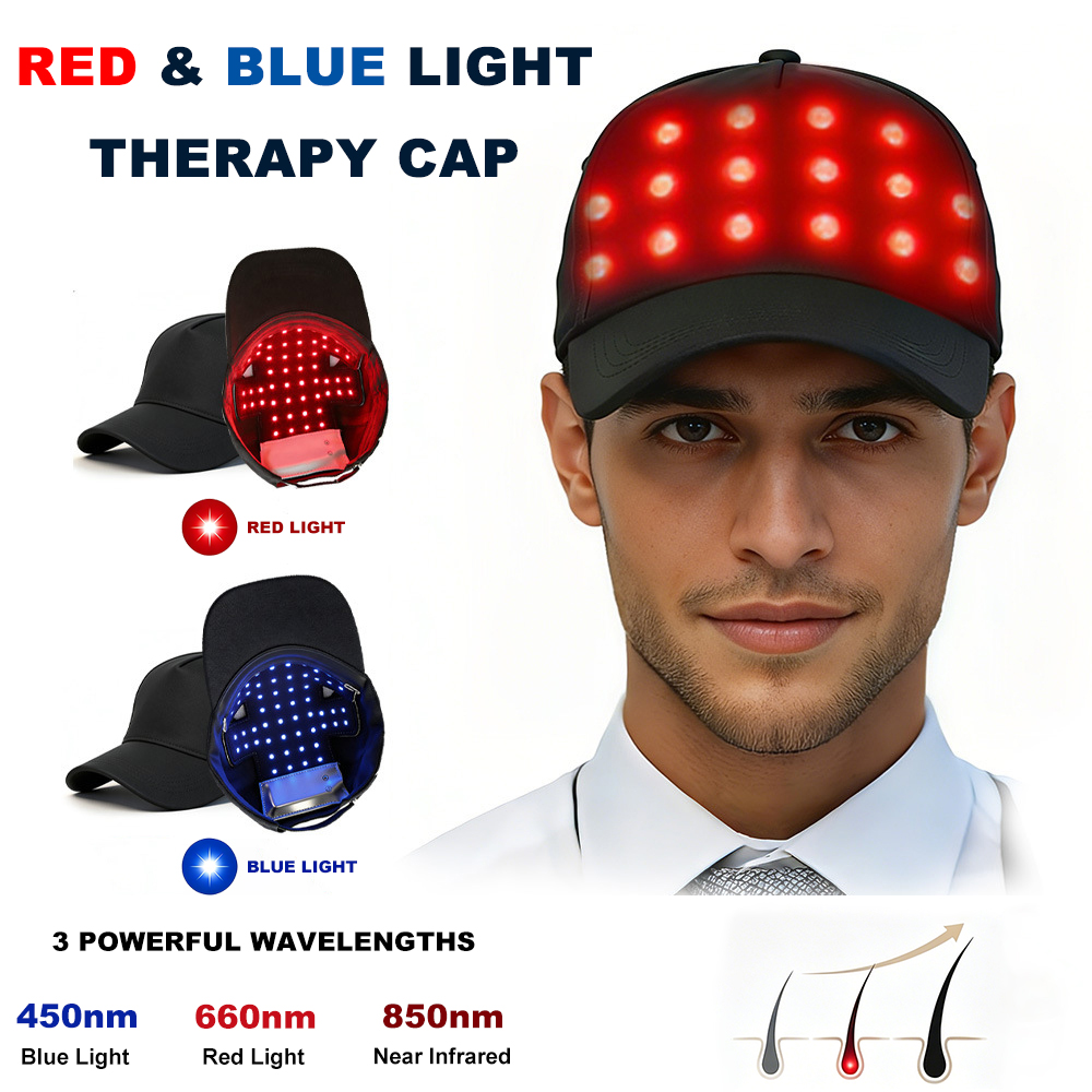 Hair Care Frizzy Hair - Czapka LED do pielęgnacji włosów z
