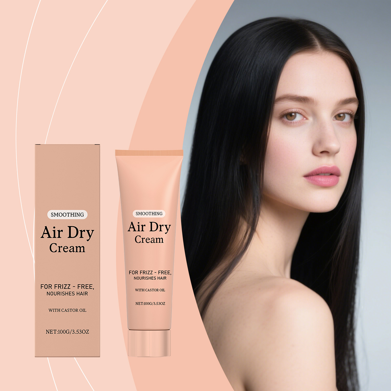 Hair Care Frizzy Hair - Krem do włosów wygładzający, niepowtarzający się