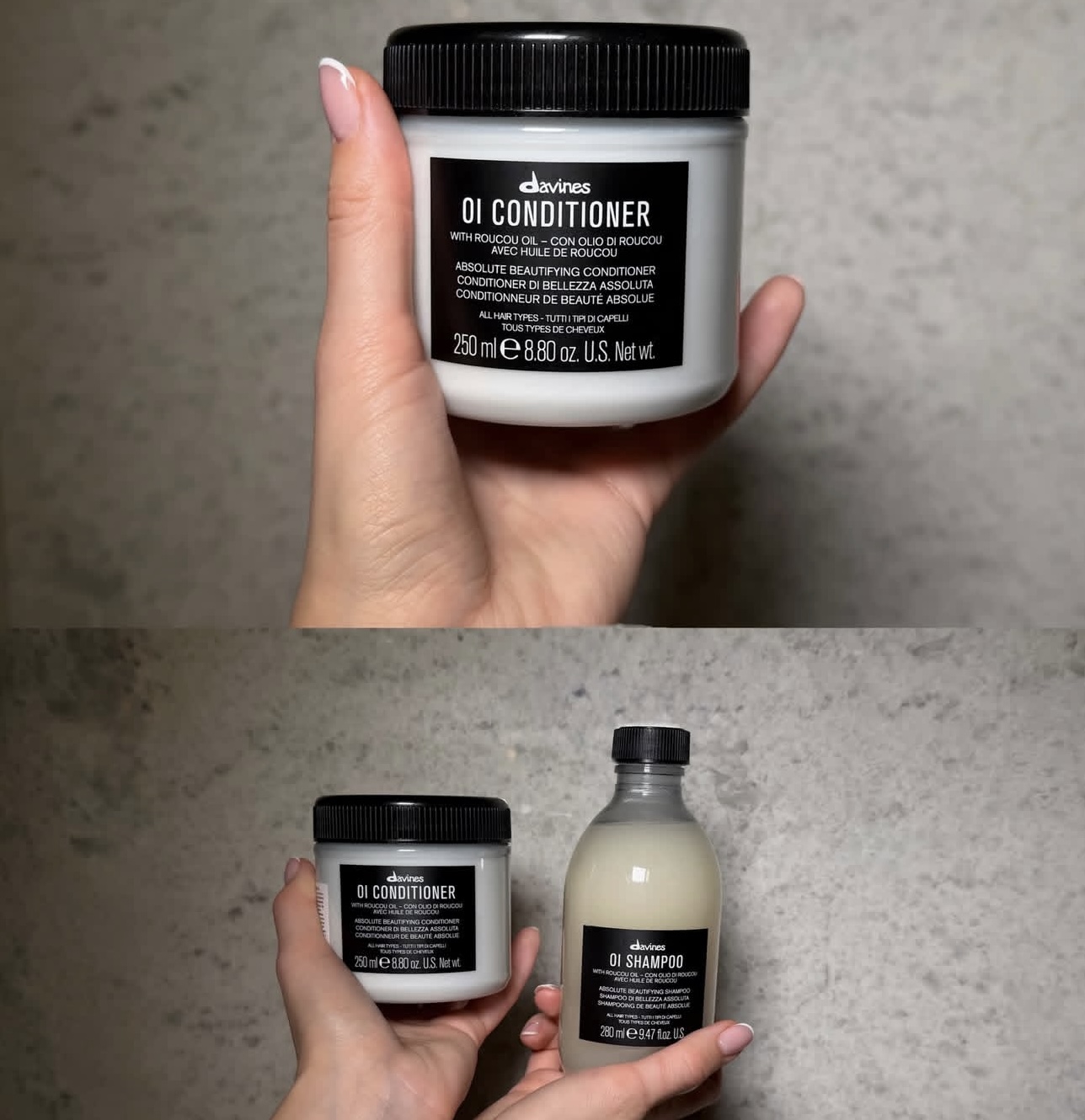 Zestaw Davines OI Hair Shampoo – Hair Care Conditioner recenzja i cena