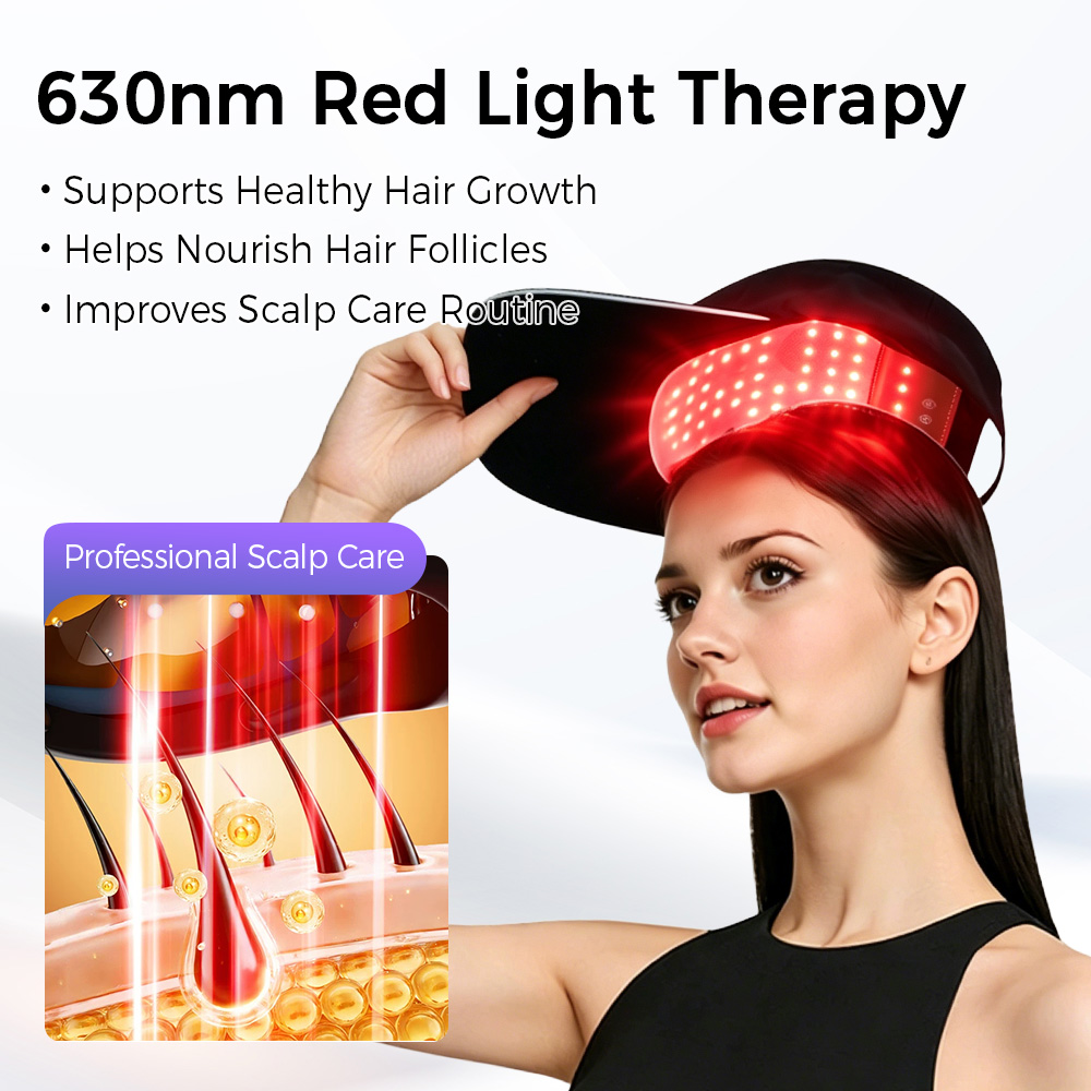 Czapka LED do terapii wzrostu  – Hair Care Frizzy Hair recenzja i cena