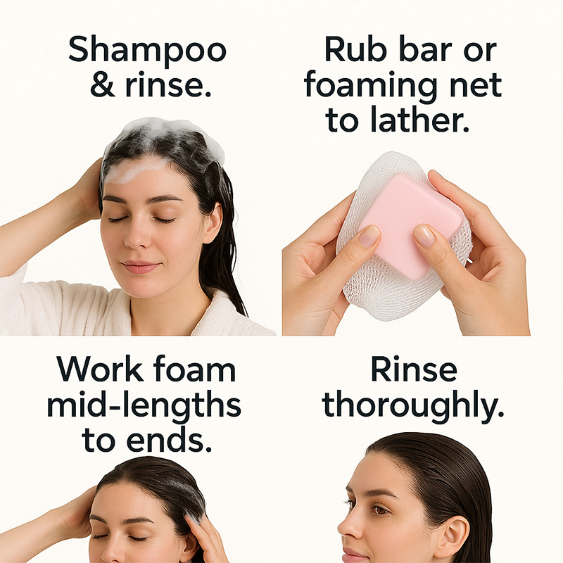 Mydło w kostce z olejem rycyno – Hair Care Frizzy Hair recenzja i cena